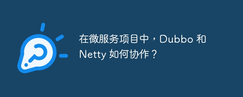 在微服务项目中，dubbo 和 netty 如何协作？