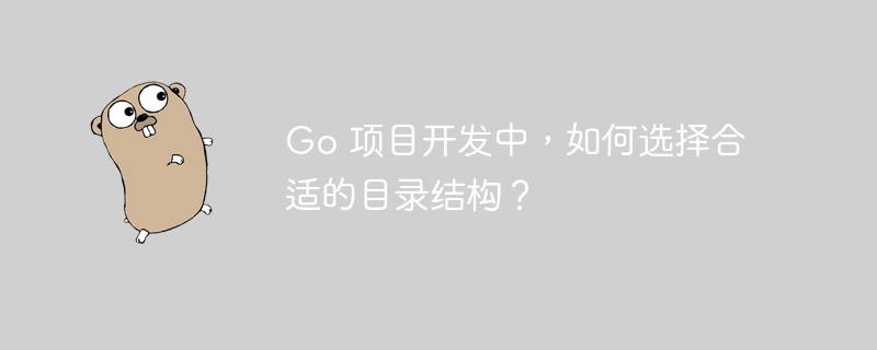 go 项目开发中，如何选择合适的目录结构？