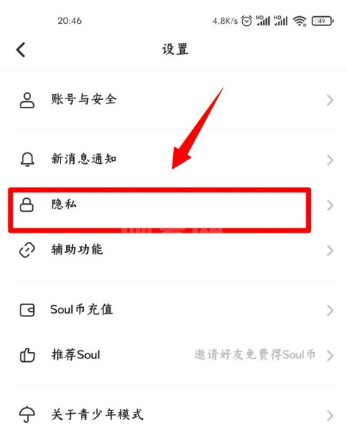 Soul怎么屏蔽手机通讯录 Soul手机联系人屏蔽方法截图