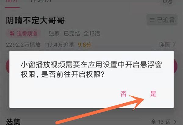 b站小窗模式如何设置？哔哩哔哩开启悬浮窗教程截图