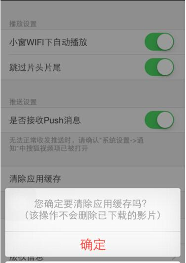 搜狐视频APP清除视频缓存的图文操作截图