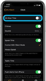 Apple Watch APP启用24小时制的详细步骤截图