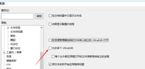 UE编辑器怎样设置允许多个Ultraedit？UE编辑器设置允许多个Ultraedit的方法截图