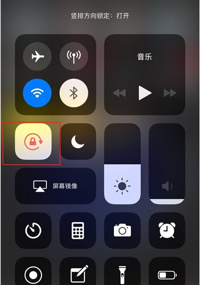 iphone x屏幕旋转设置的操作方法截图