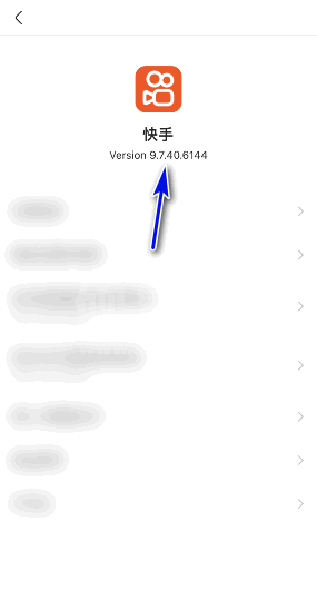快手版本号怎么查看?快手版本号查看方法截图