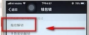 微信设置钱包锁的基础操作截图