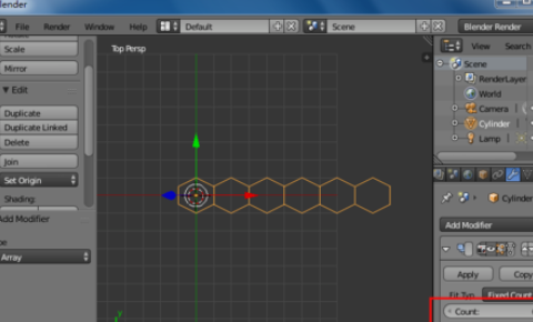 blender制作蜂窝网格的图文操作截图