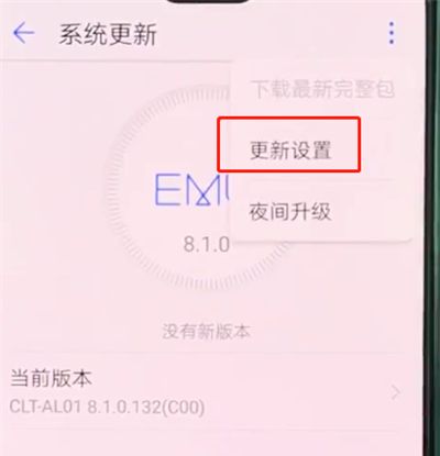 华为p20pro中关闭自动更新系统的简单方法截图