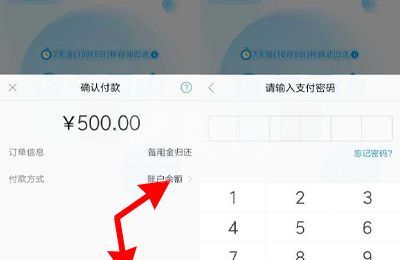 支付宝备用金在哪里还款？支付宝备用金还款方法介绍截图