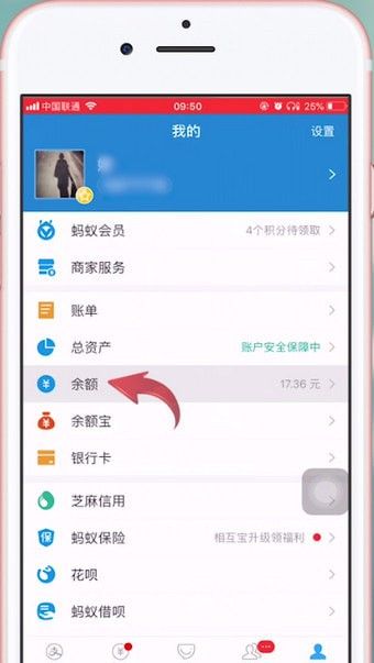 在支付宝里把赏金提现的详细操作截图