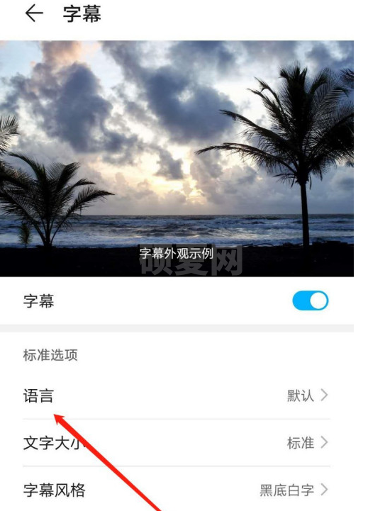 华为mate40怎么设置字幕语言为Eesti 华为mate40中设置字幕语言为Eesti的方法截图