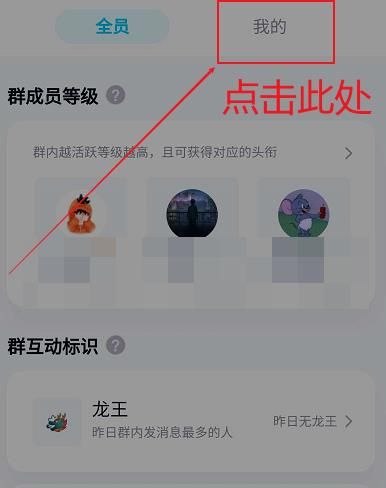 如何查询自己在QQ群中的等级?QQ群查询自己等级的方法截图