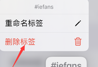 iphone备忘录怎么删除标签？苹果手机备忘录清除标签教程截图