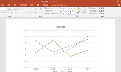 PPT图表里添加文本说明的操作流程截图