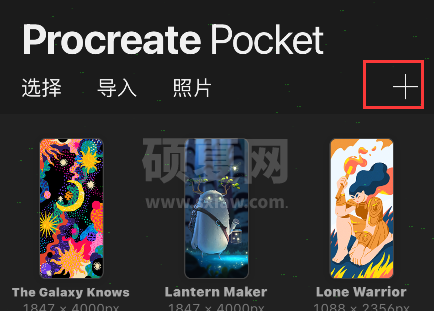 procreate pocket怎样填充颜色?procreate pocket填充颜色方法截图