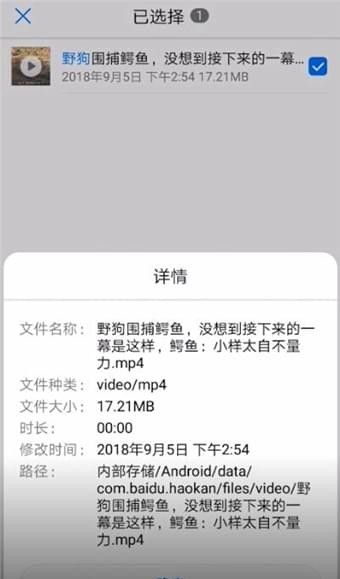 在好看视频APP中找到下载文件的具体方法截图