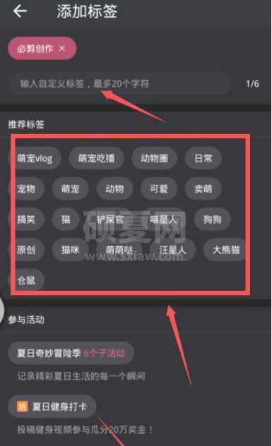 必剪怎样发布视频?必剪添加视频标签方法介绍截图