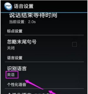 讯飞输入法设置识别语言的操作教程截图