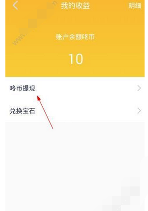 在小鹿咚咚里提现的操作流程截图