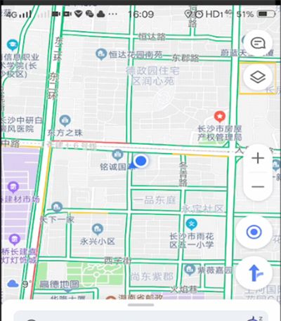 高德地图中设置卫星地图的方法步骤截图