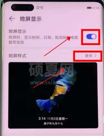 华为如何设置动态息屏显示？华为动态息屏设置方法截图