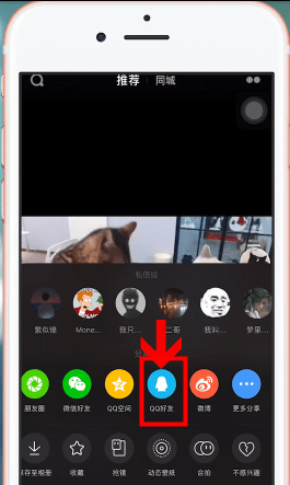 在抖音APP里将视频分享到QQ群的详细操作截图