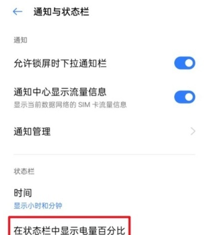 真我V13怎样设置显示电量百分比?真我V13显示电量百分比方法截图