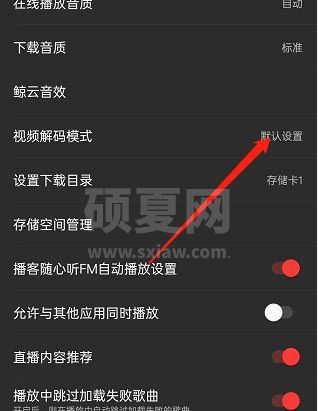 网易云音乐如何更改视频解码格式？网易云音乐更改视频解码格式教程截图