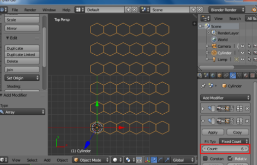 blender制作蜂窝网格的图文操作截图