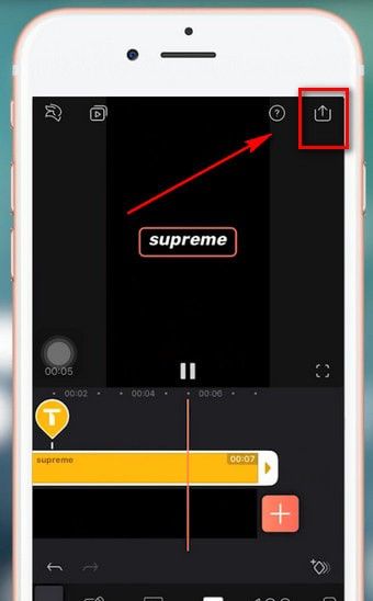 抖音APP添加supreme水印的操作过程截图