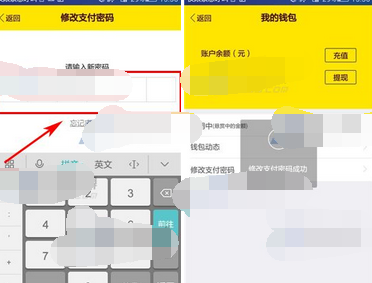 麦圈app更改支付密码的操作流程截图