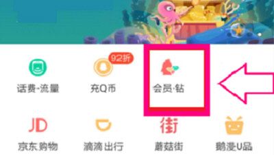 在QQ里开通黄钻的操作流程截图