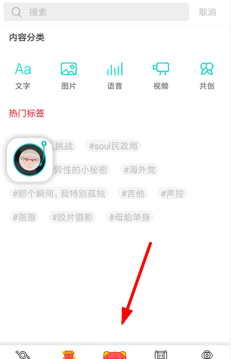 soul匿名发瞬间的图文操作截图