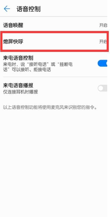 在华为nova3中设置熄屏快呼的图文讲解截图