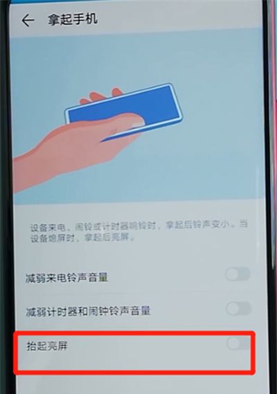 荣耀9x中设置抬起亮屏的操作教程截图