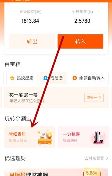 支付宝宝呗青年具体使用方法截图