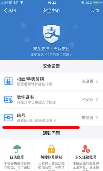 支付宝APP设置图片暗号的操作流程截图