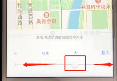 高德地图设置地图文字大小的操作步骤截图