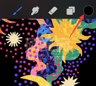 procreate pocket怎么吸色？procreate pocket吸色教程截图