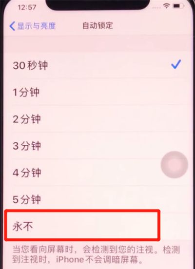 iphone11中保持手机屏幕常亮的方法步骤截图