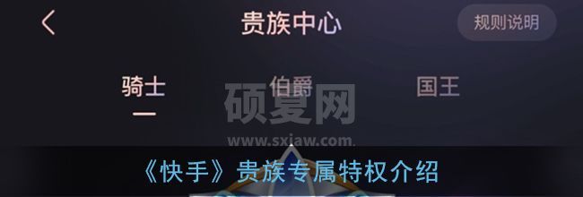 快手贵族有什么用?快手贵族专属特权介绍