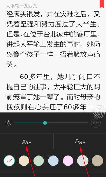 当当读书APP设置字体大小的操作步骤截图