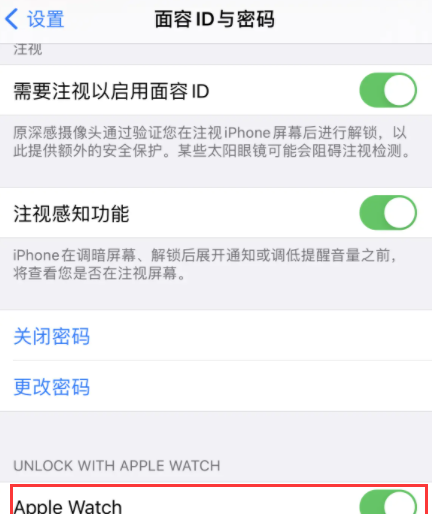 苹果ios14.5手表怎样解锁手机?ios14.5口罩解锁方法分享截图