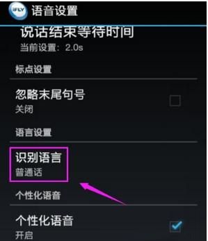 讯飞输入法设置识别语言的基础操作截图