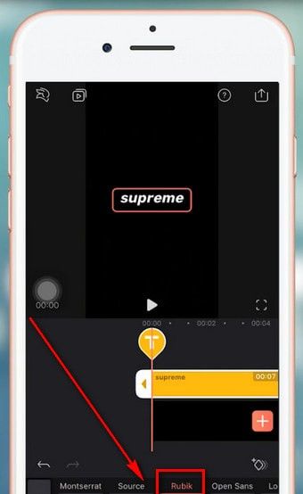 抖音APP添加supreme水印的操作过程截图