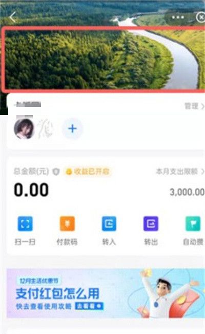 支付宝小荷包怎么更换背景?支付宝小荷包更换背景教程截图