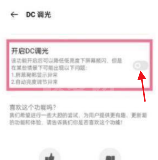 realme真我GT大师版在哪里打开DC调光功能?realme真我GT大师版使用DC调光功能的方法截图