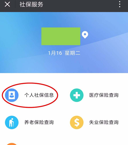 微信查社保缴费情况的简单操作截图