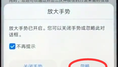 荣耀play使用放大手势的详细步骤截图