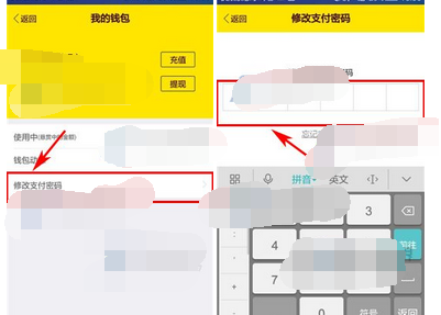 麦圈app更改支付密码的操作流程截图